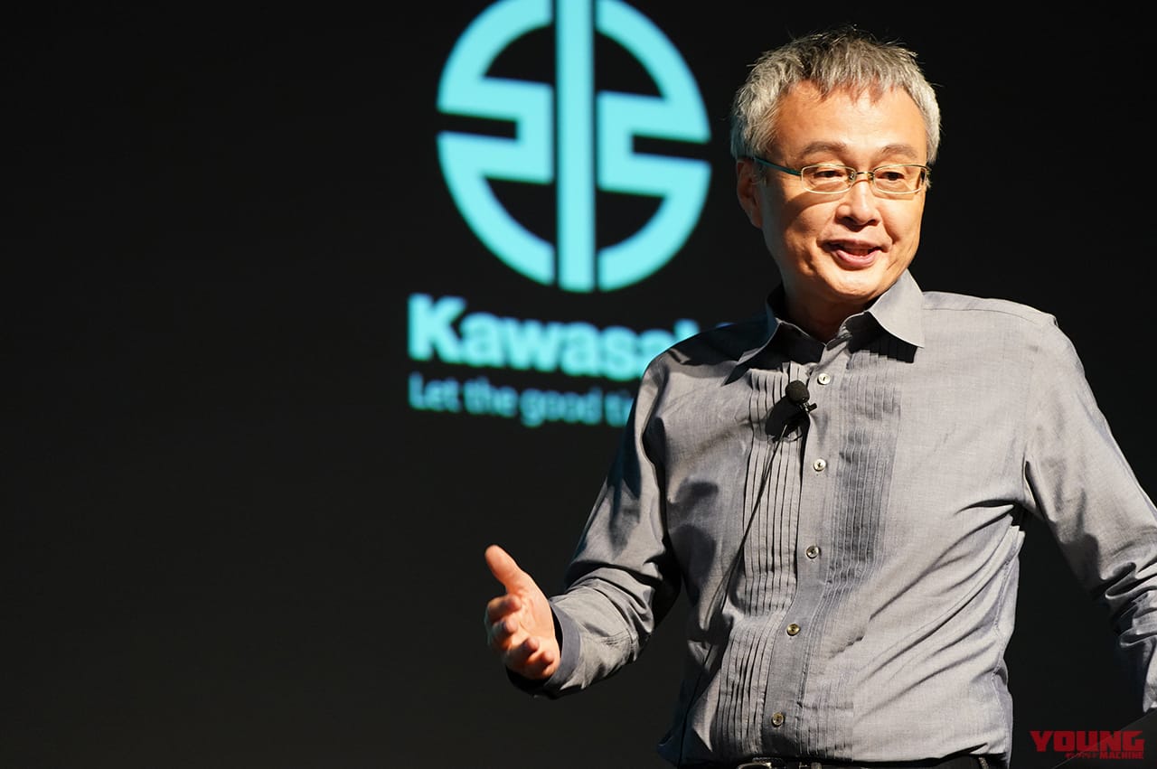 カワサキモータース|新社長|事業説明会|伊藤浩|ついに見えた! カワサキの水素エンジンはスパチャ+直噴か!?