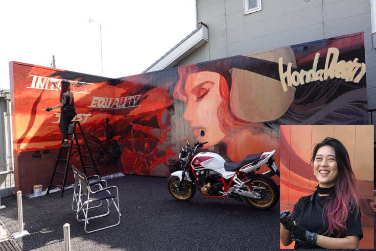 ホンダドリーム戸田美女木|HondaGO BIKERENTAL|クラブハウス|ウォールアート|ホンダドリーム戸田美女木の独自施策・レンタルバイク専用店舗「クラブハウス」が営業スタート