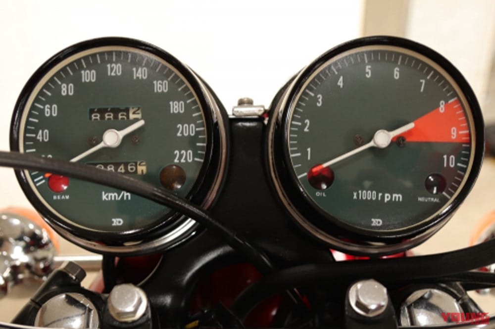 ホンダ CB750フォア|メーター|個性派&傑作揃いの”メーター”年代記〈’50〜’70年代編:コンビ型からアナログ2眼へ〉