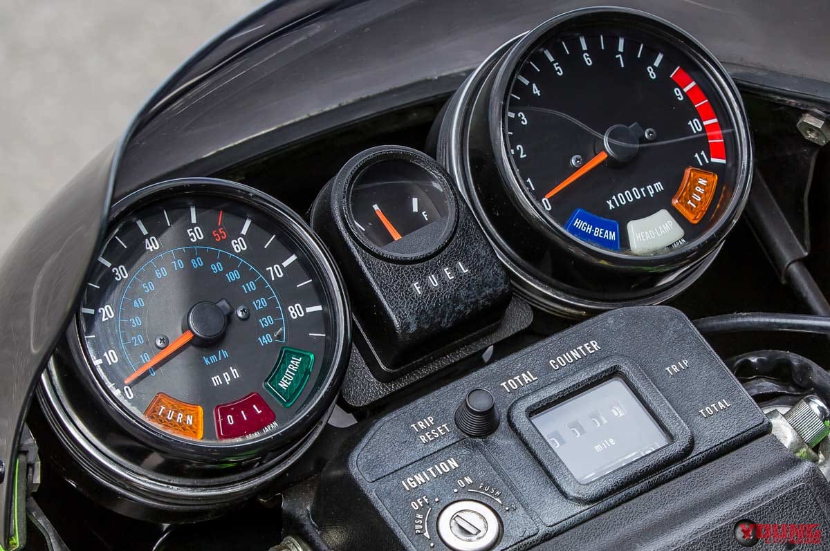 '82 カワサキ KZ1000R1|メーター|個性派&傑作揃いの”メーター”年代記〈’80年代#2〉750ターボ/KZ1000R1/VMAX/ZXR250/NSR250R etc.