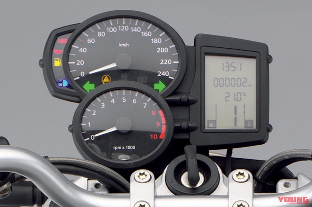 BMW R1200R|メーター|個性派&傑作揃いの”メーター”年代記〈’00年代#2〉ネイキッド編【もはやフォルムの一部。遊びゴコロ爆発!】