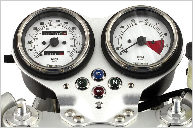 トライアンフ スラクストン/T100|メーター|個性派&傑作揃いの”メーター”年代記〈’00年代#2〉ネイキッド編【もはやフォルムの一部。遊びゴコロ爆発!】