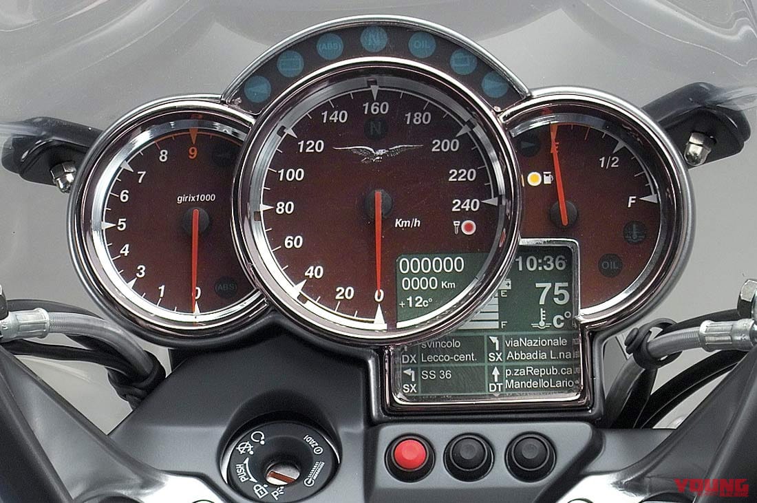 モトグッツィ V1100ブレヴァ|メーター|個性派&傑作揃いの”メーター”年代記〈’00年代#2〉ネイキッド編【もはやフォルムの一部。遊びゴコロ爆発!】