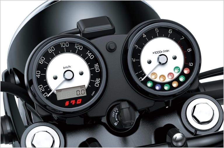 カワサキ メグロK3|個性派&傑作揃いの”メーター”年代記〈’10年代以降〉【カラー液晶がデビューしジワジワ浸透中】