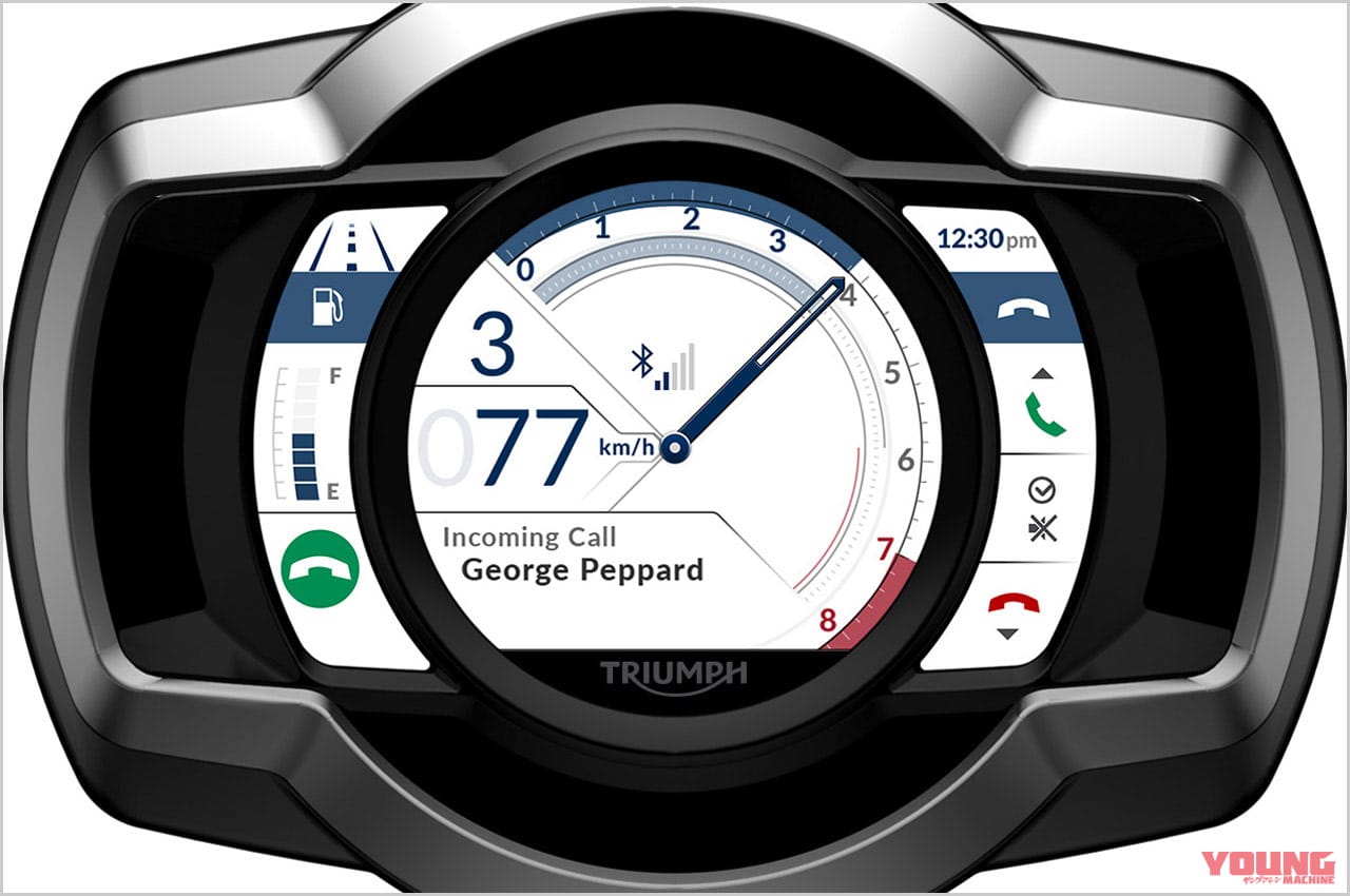 トライアンフ スクランブラー1200XC/XE|メーター|個性派&傑作揃いの”メーター”年代記〈’10年代以降〉【カラー液晶がデビューしジワジワ浸透中】
