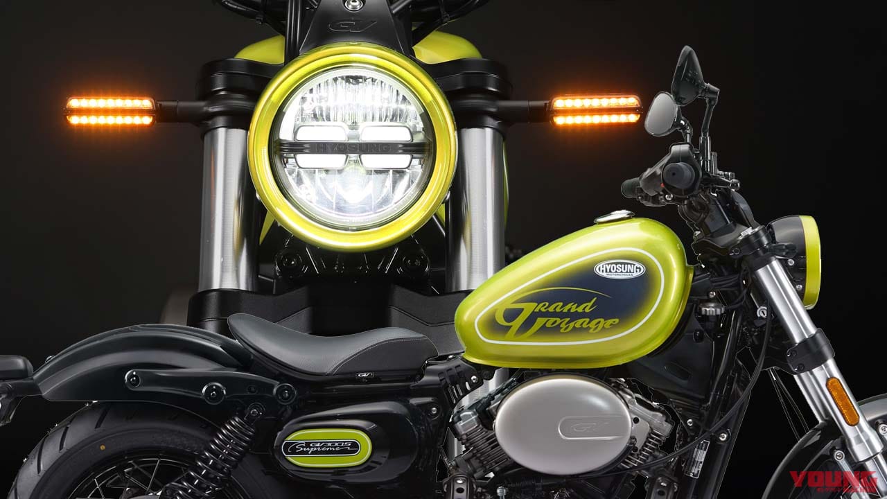 ヒョースンがボバースタイルの新型「GV300SA(仮)」を初公開!