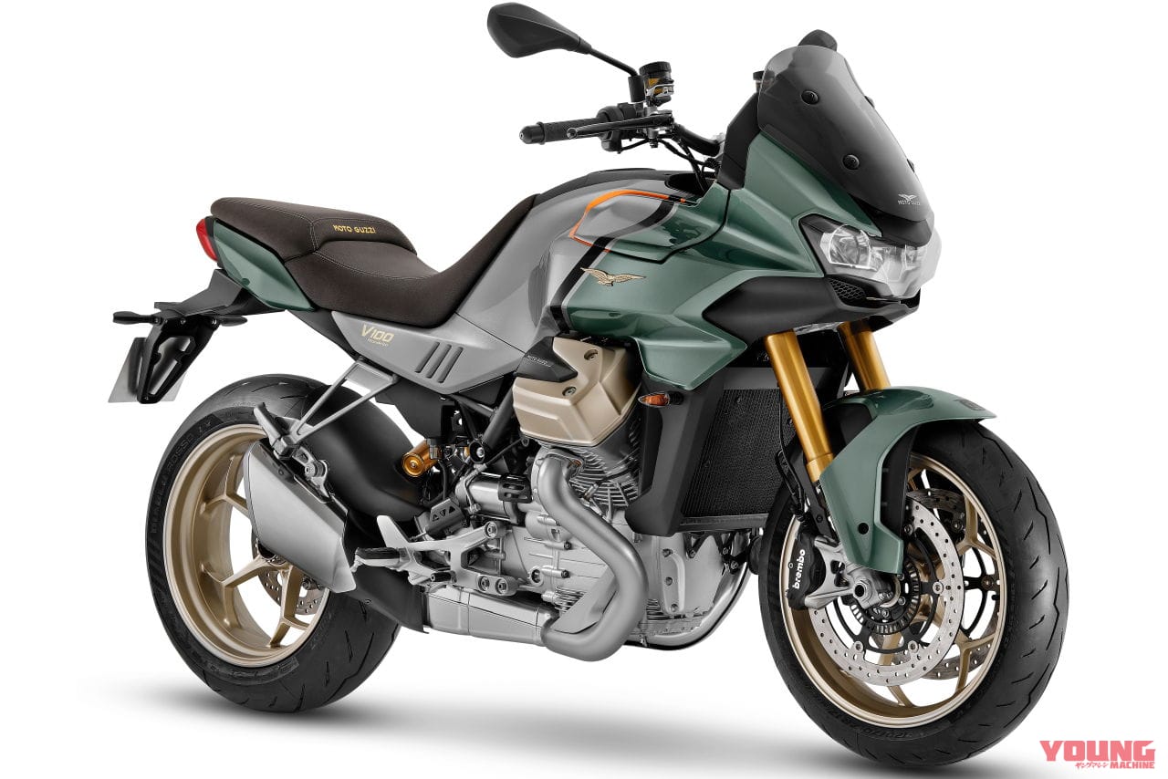 MOTO GUZZI V100 MANDELLO|モトグッツィ「V100マンデッロ」世界初公開! 電動アクティブエアロを初装備