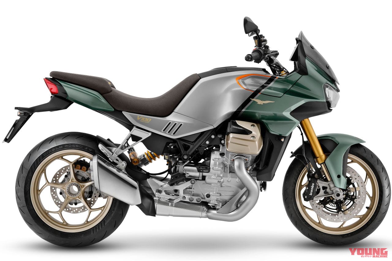 MOTO GUZZI V100 MANDELLO|モトグッツィ「V100マンデッロ」世界初公開! 電動アクティブエアロを初装備