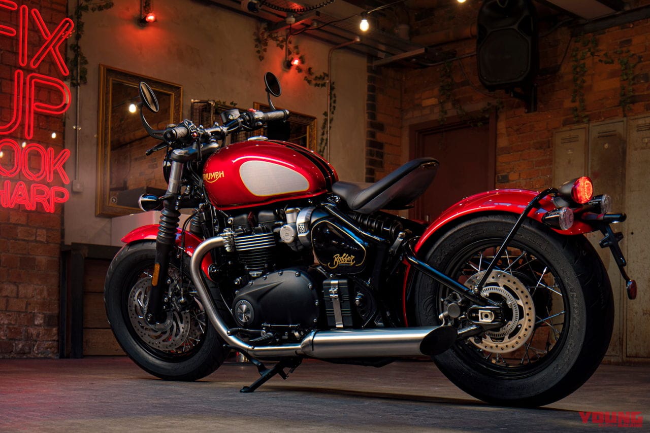 Bonneville Bobber Gold Line Edition|【今季限定】ハンドペイントの金色ライン! トライアンフがボンネビル系の7車種に特別仕様を設定