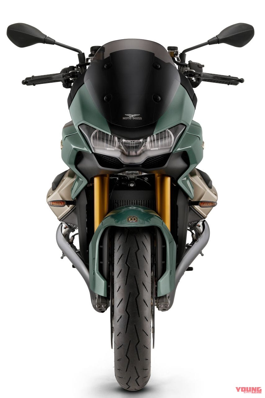 MOTO GUZZI V100 MANDELLO|モトグッツィ「V100マンデッロ」世界初公開! 電動アクティブエアロを初装備