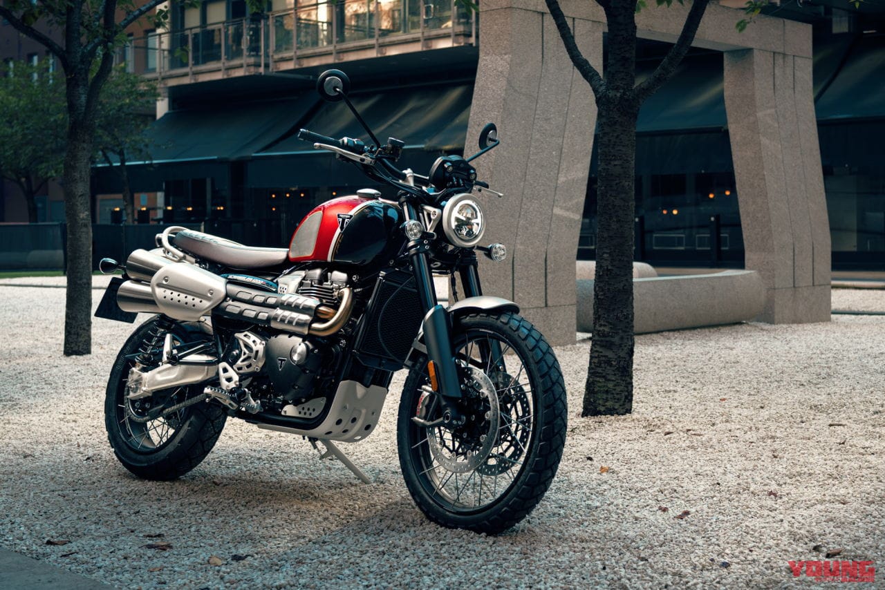 Scrambler 1200 XC Gold Line Edition|【今季限定】ハンドペイントの金色ライン! トライアンフがボンネビル系の7車種に特別仕様を設定