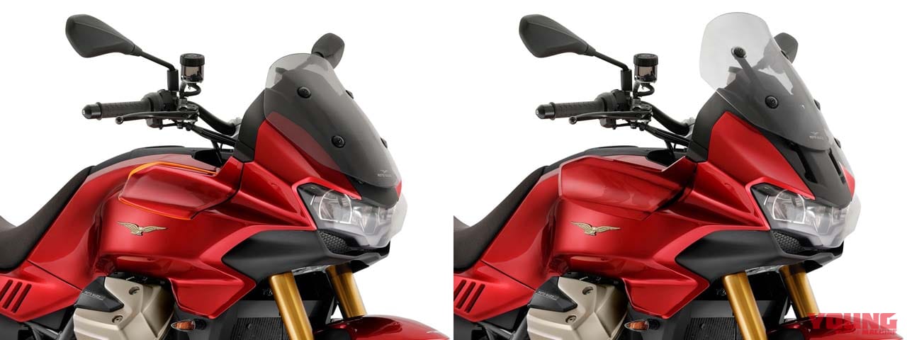 MOTO GUZZI V100 MANDELLO|モトグッツィ「V100マンデッロ」世界初公開! 電動アクティブエアロを初装備