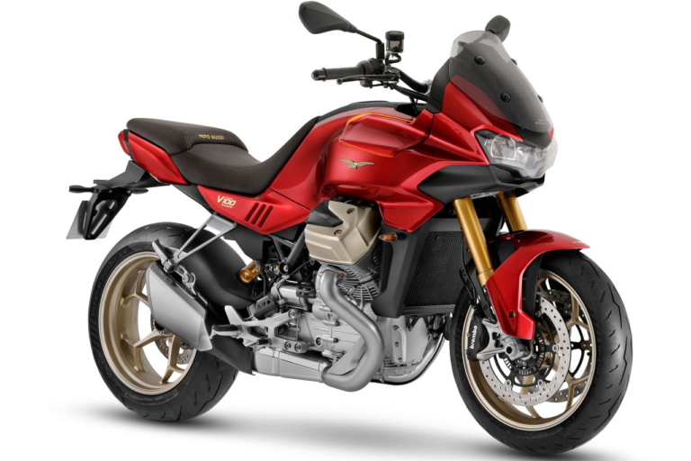 MOTO GUZZI V100 MANDELLO|モトグッツィ「V100マンデッロ」世界初公開! 電動アクティブエアロを初装備