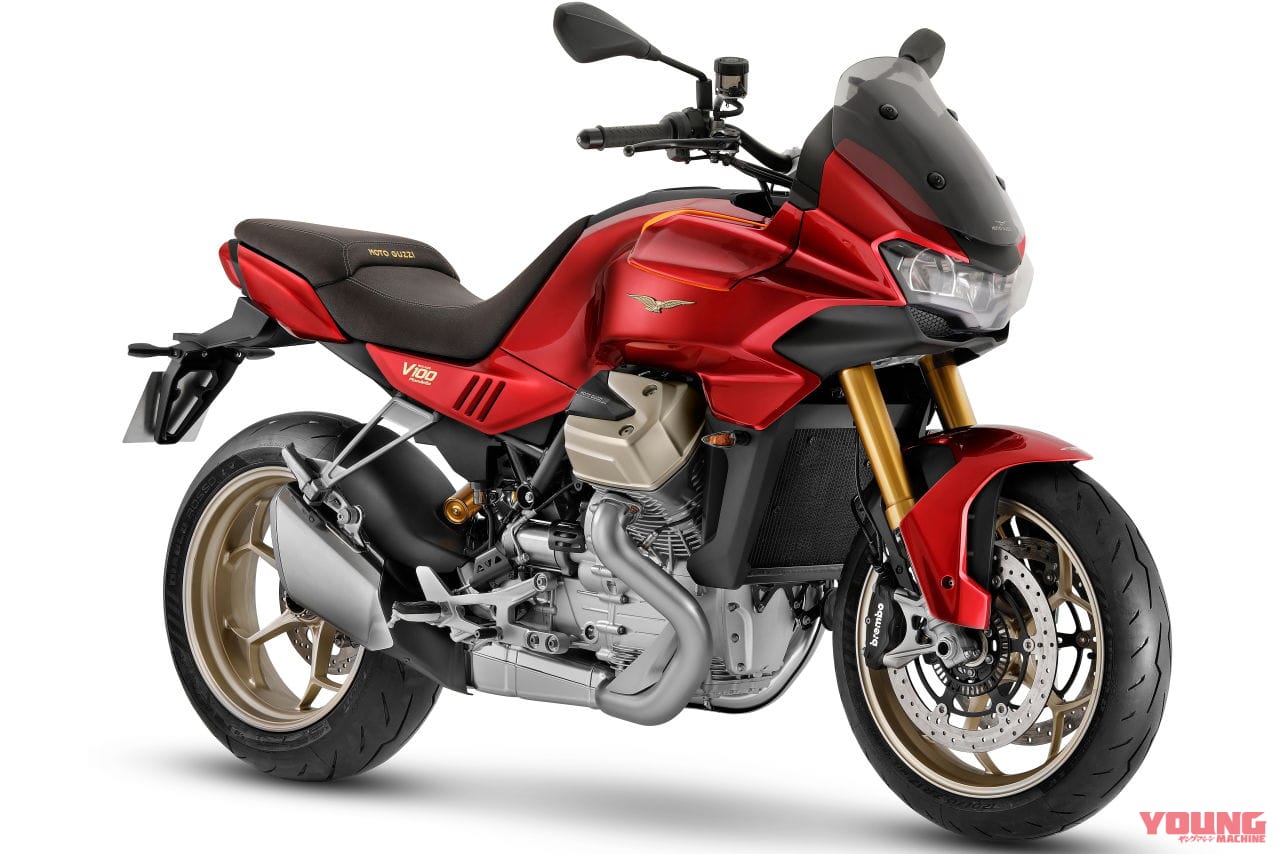 MOTO GUZZI V100 MANDELLO|モトグッツィ「V100マンデッロ」世界初公開! 電動アクティブエアロを初装備