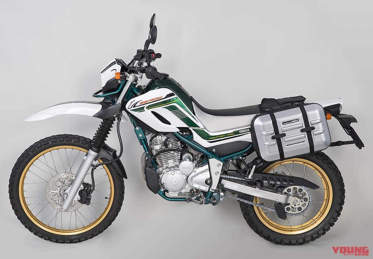 タナックス|ツアーシェルケース シングル|MOTOFIZZ|アップマフラー用|オフ車乗りに朗報! アップマフラーモデルに最適な片持ちシェルケース〈タナックス〉