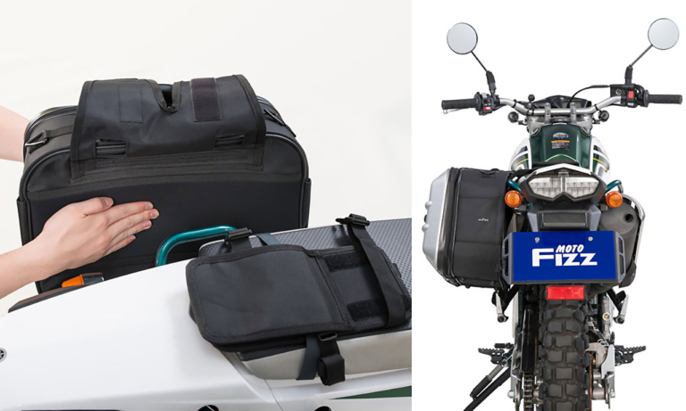 タナックス|ツアーシェルケース シングル|MOTOFIZZ|アップマフラー用|フィット感|オフ車乗りに朗報! アップマフラーモデルに最適な片持ちシェルケース〈タナックス〉