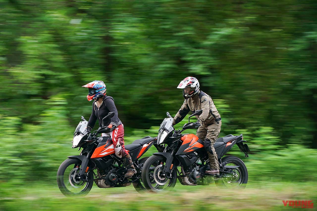 KTM 250/390アドベンチャー試乗比較【ディテール編|取り回し軽快な単気筒マシン】