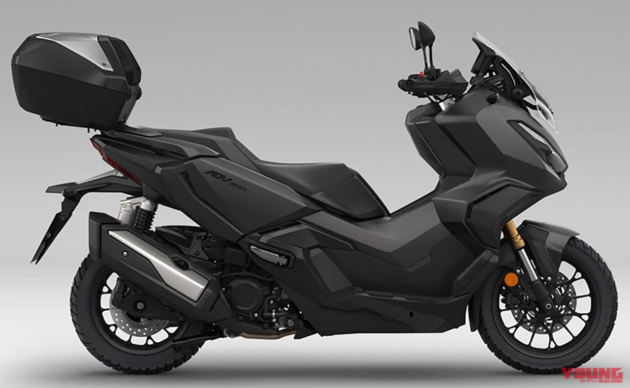 マットカーボニウムグレーメタリック|ホンダ新型「ADV350」見参!! 欧州にタフ・スクーター投入で国内はADV250の可能性も出てきた!