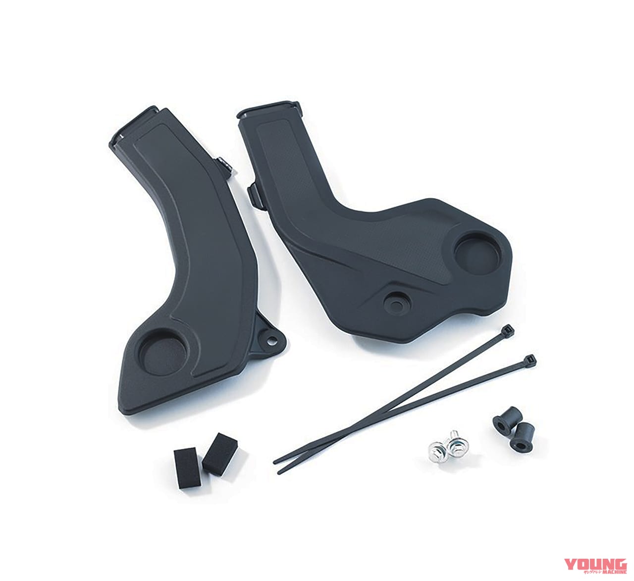 KLX230SE|フレームガード|オフ装備充実の上級グレード! カワサキKLX230に“SE”が登場