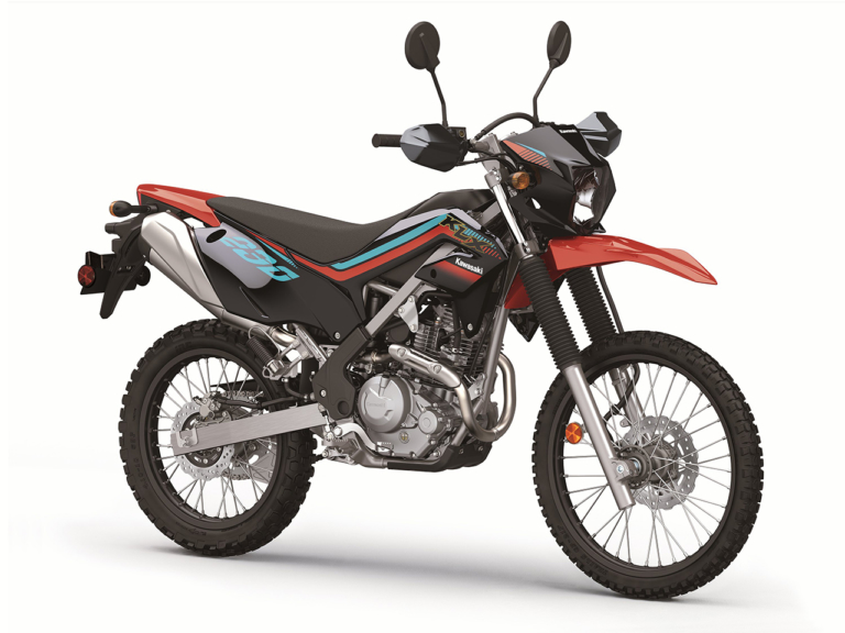 KLX230SE|レッド|オフ装備充実の上級グレード! カワサキKLX230に“SE”が登場