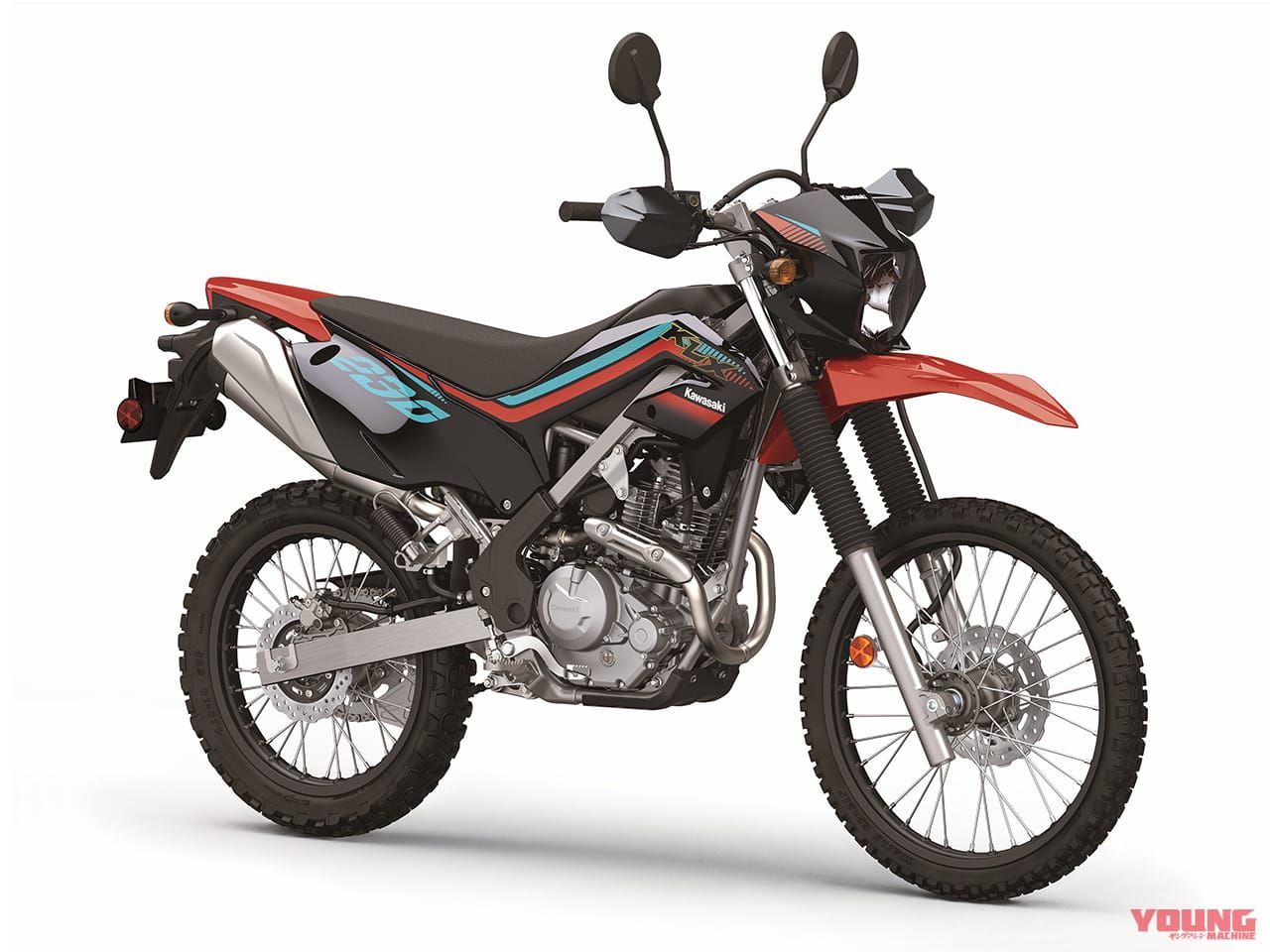 KLX230SE|レッド|オフ装備充実の上級グレード! カワサキKLX230に“SE”が登場