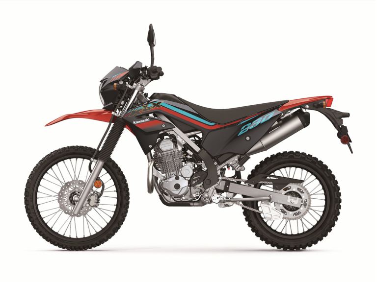 KLX230SE|レッド|オフ装備充実の上級グレード! カワサキKLX230に“SE”が登場