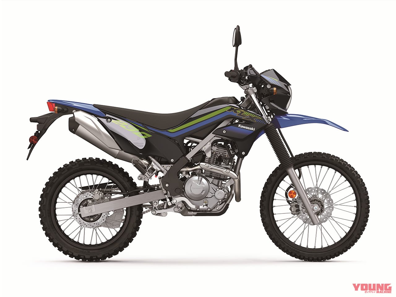 KLX230SE|ブルー|オフ装備充実の上級グレード! カワサキKLX230に“SE”が登場