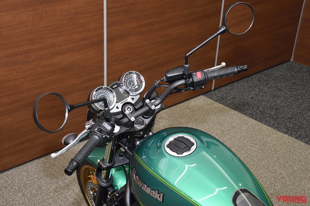 カワサキ|Z650RS|ハンドル|燃料タンク||跨ったァァァァ! 新型カワサキZ650RSついに日本初公開!!〈編集長即出しレポ〉