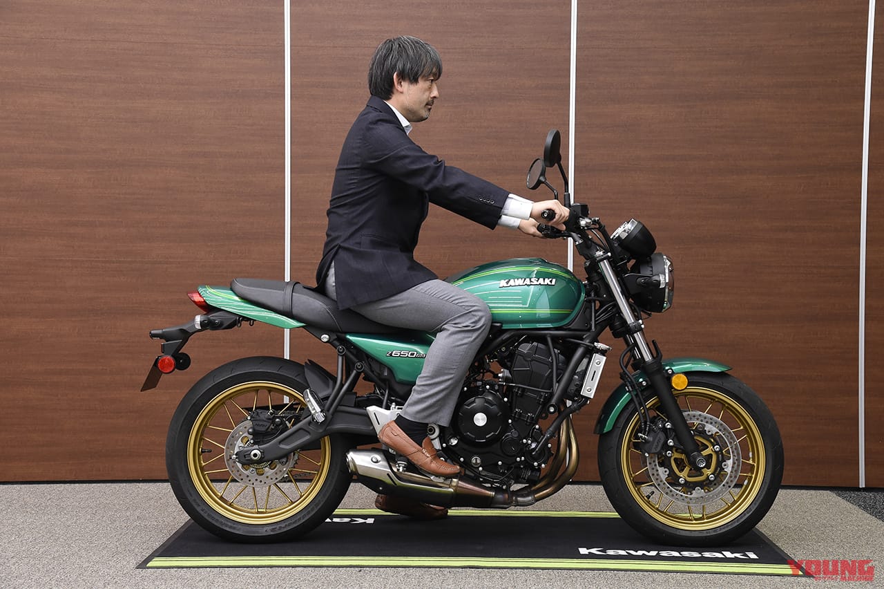Z650RS|またがり|ライポジ||跨ったァァァァ! 新型カワサキZ650RSついに日本初公開!!〈編集長即出しレポ〉