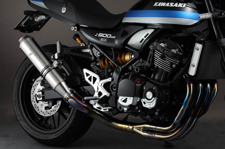 アエラ チタンフルエキゾーストマフラー|創立30年で培ったアエラの世界観と技術がZ900RSのビレットパーツに凝縮