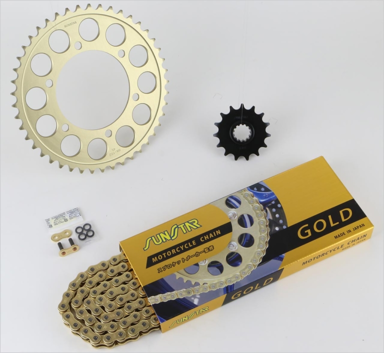 サンスター 車種別専用チェーン&スプロケット|クオリティ/性能/コストがベストバランス。サンスターの車種別専用チェーン&スプロケット3点セット