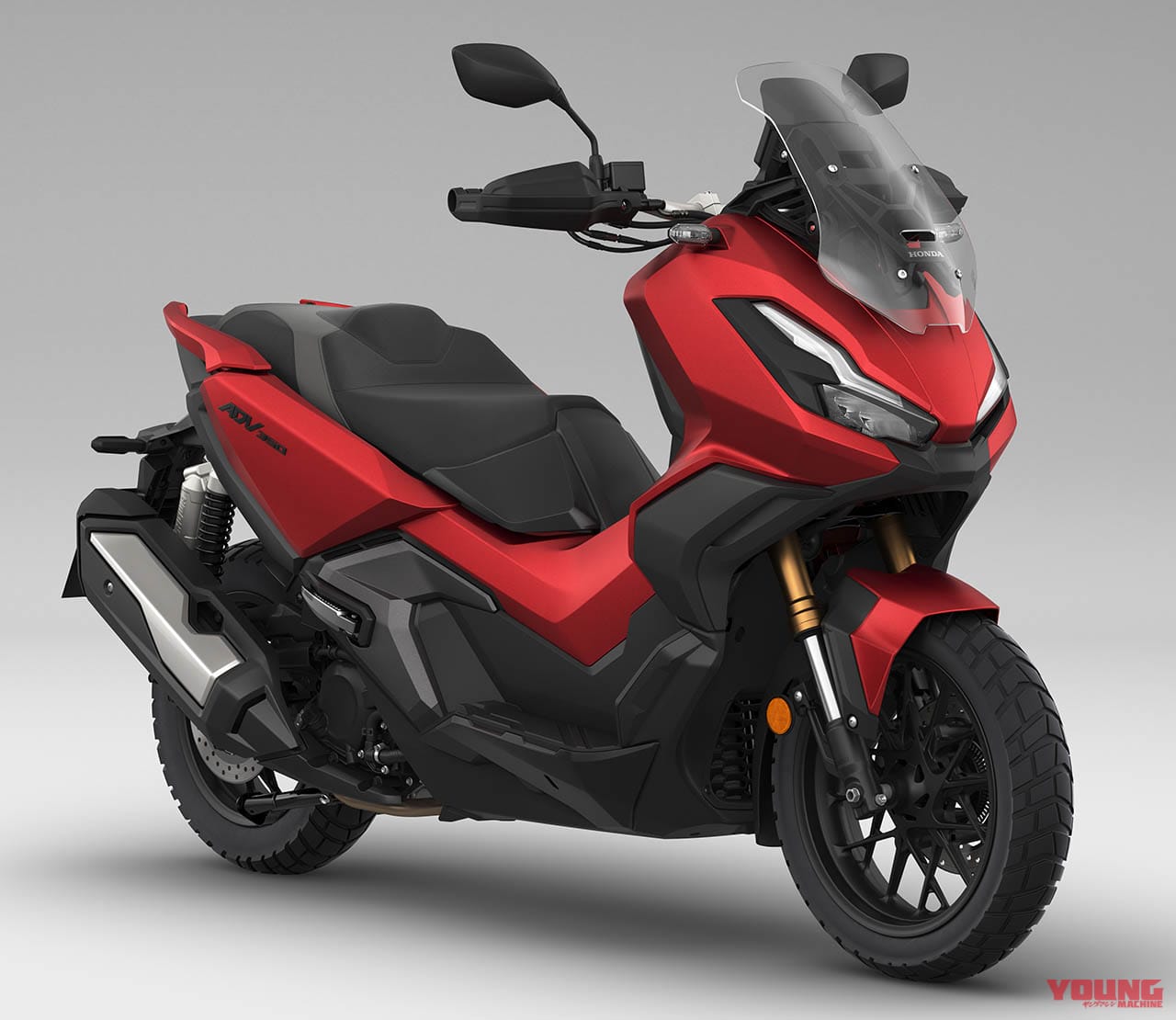 マットカーネリアンレッドメタリック |ホンダ新型「ADV350」見参!! 欧州にタフ・スクーター投入で国内はADV250の可能性も出てきた!