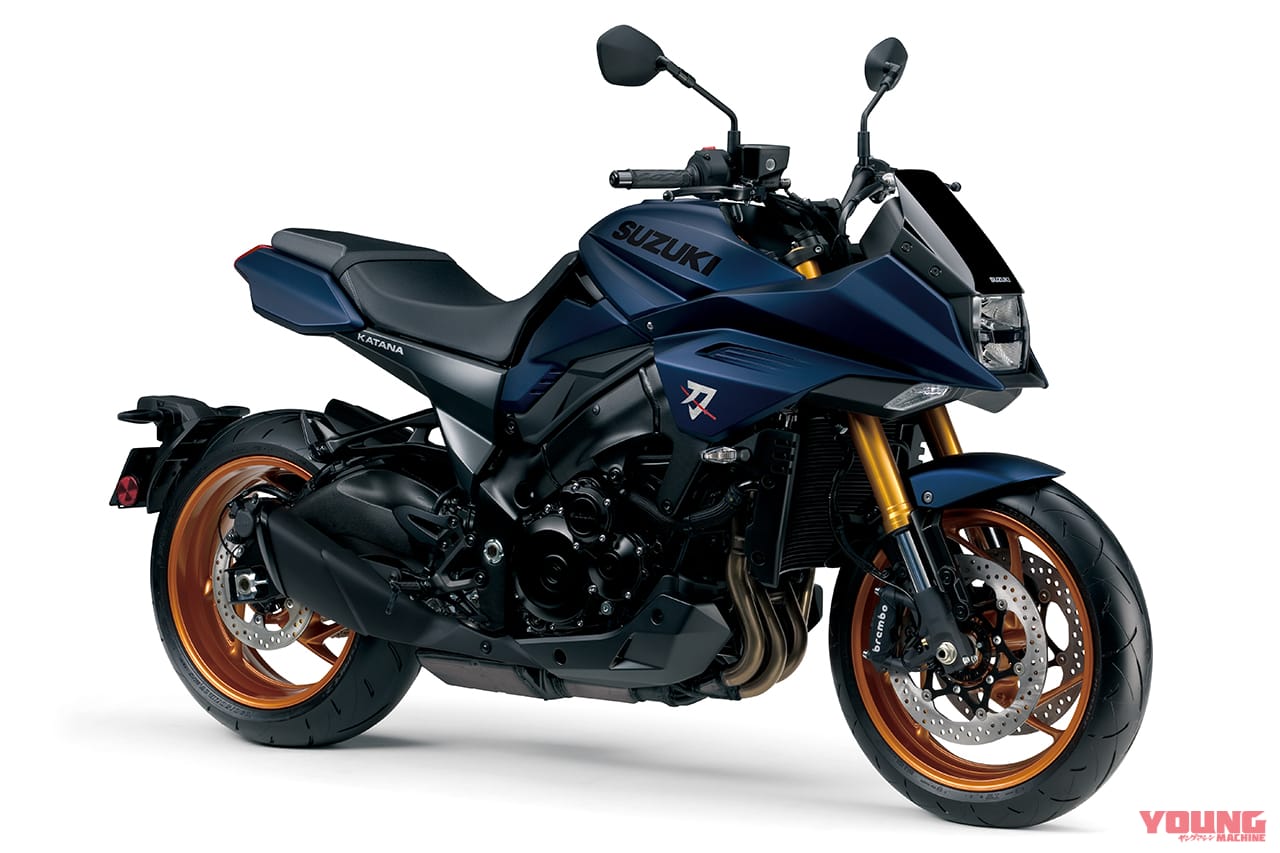 KATANA|外観|ブルー|マットカラーが新鮮! 2022モデルのスズキKATANAは電スロ採用でアップデート