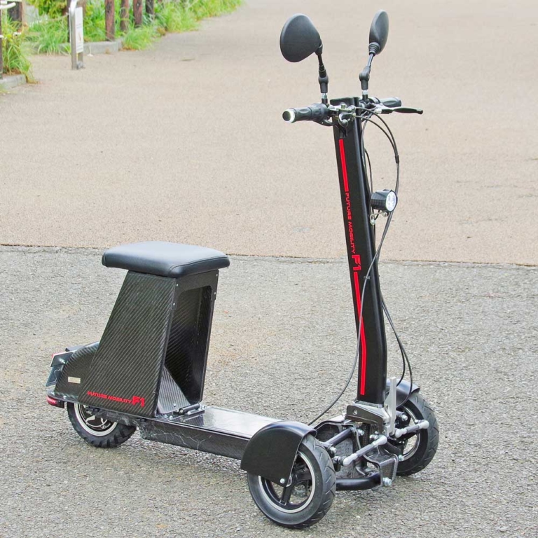 電動ミニカー|フューチャー フューチャーモビリティ F1|折りたためる電動3輪ミニカー「フューチャーモビリティF1」試乗インプレッション