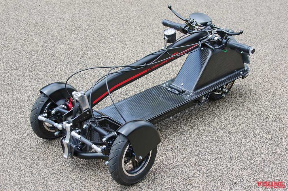 電動ミニカー|フューチャー フューチャーモビリティ F1|折りたたみ|折りたためる電動3輪ミニカー「フューチャーモビリティF1」試乗インプレッション