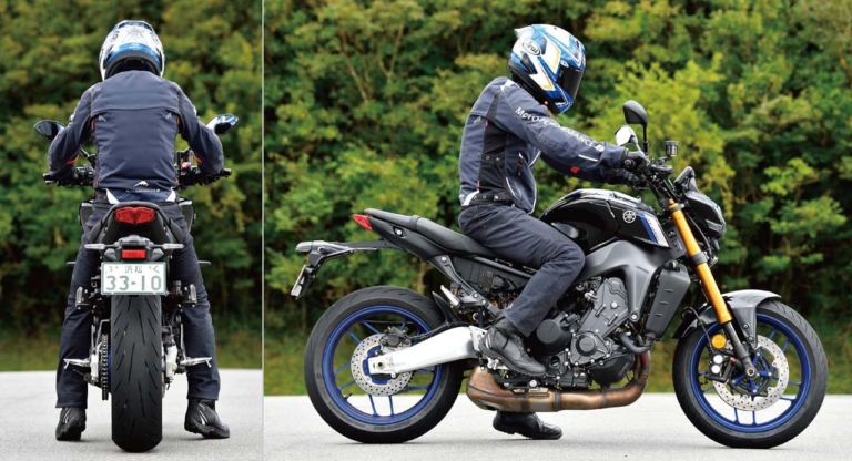 ヤマハMT-09 SP|ライディングポジション|’21新型スズキGSX-S1000徹底解剖:ライバル比較編〈vs MT-09/ニンジャ1000SX〉