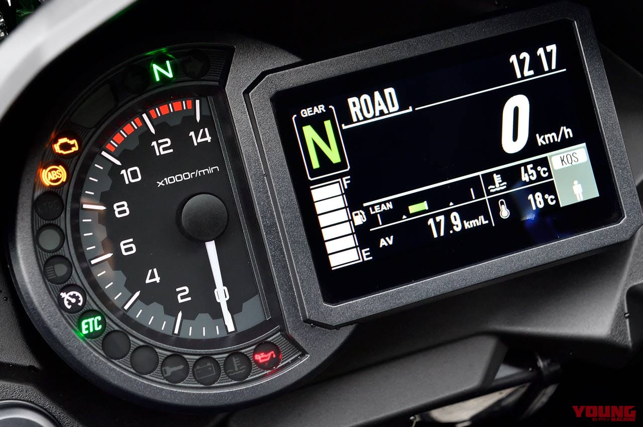 カワサキ ヴェルシス1000SE|メーター|カワサキ ヴェルシス1000SE試乗インプレッション【電サスの進化で旅性能が底上げ】