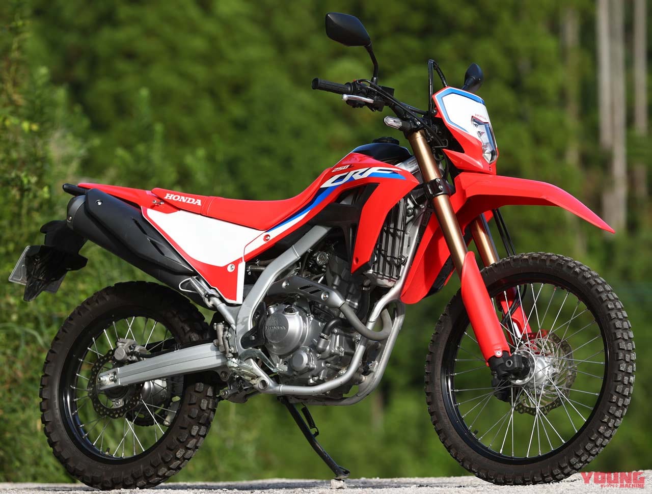 |ホンダCRF250Lディテール写真解説【誰もが何にでも使える、オン/オフ両特性アップ】