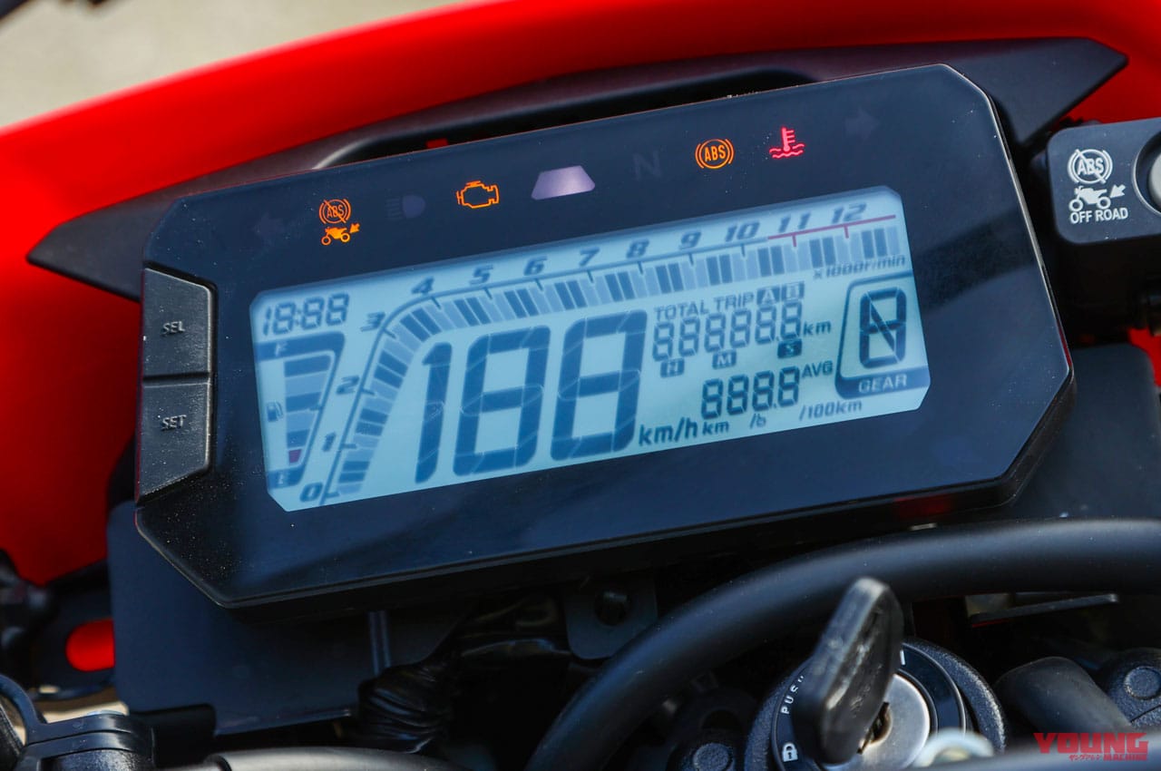 ホンダ CRF250L|メーター|ホンダCRF250Lディテール写真解説【誰もが何にでも使える、オン/オフ両特性アップ】