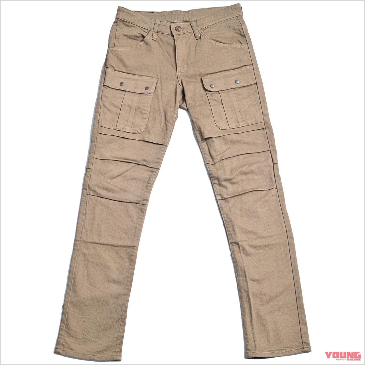 2021-2022秋冬ライディングウェアカタログ|カワサキ|エドウイン×56デザイン ライダーカーゴパンツコーデュラ|’21-’22秋冬ライディングウェアカタログ〈カワサキ〉さりげなく”Kawasaki”をアピール