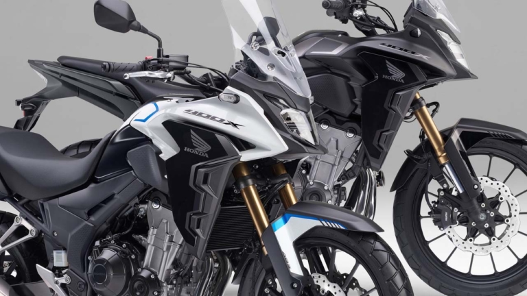 ホンダ新型「400X」登場! 倒立フォーク+ダブルディスク、19インチ前ホイール!
