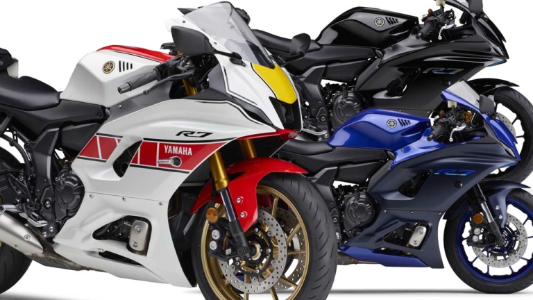 100万円切りだ！ ヤマハ新型「YZF-R7」国内モデル登場、60周年カラーもあるぞ！│WEBヤングマシン｜新車バイクニュース