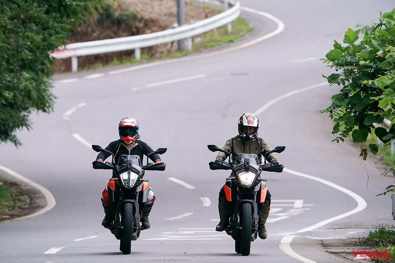 KTM 250アドベンチャー|KTM 390アドベンチャー|インプレ|舗装路|KTM 250/390アドベンチャー試乗比較【林道ツーリングで見えた2台の個性】