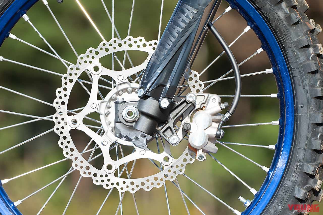 YAMAHA YZ250FX|足周り|ブレーキ|ヤマハの誇る最新モトクロッサーYZシリーズをJNCCチャンピオンが一挙試乗インプレ