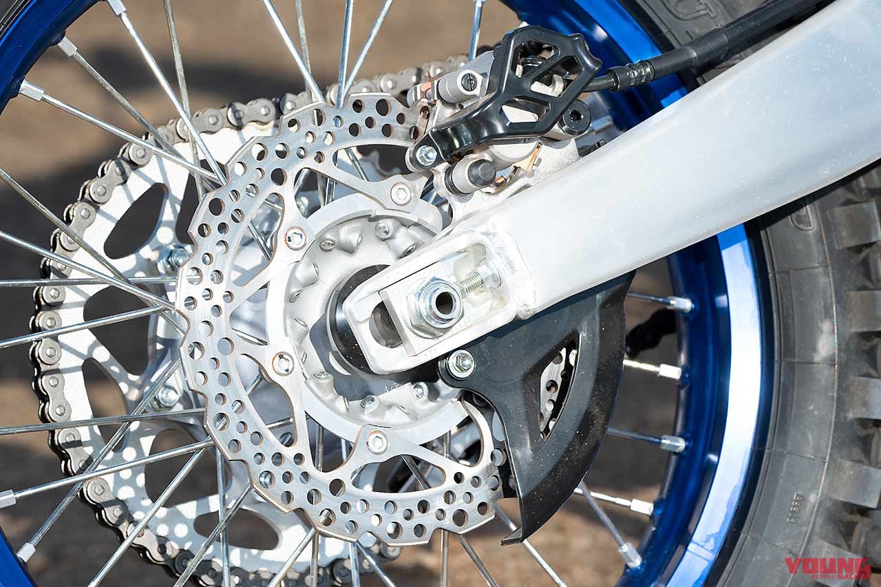 YAMAHA YZ250FX|足周り|ブレーキ|ヤマハの誇る最新モトクロッサーYZシリーズをJNCCチャンピオンが一挙試乗インプレ