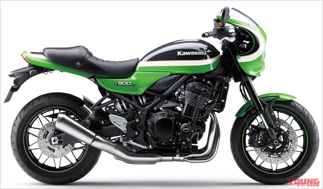 Z900RSカフェ ヴィンテージライムグリーン×エボニー|カワサキ「Z900RS 」カフェ 歴代カラーオールアルバム【’18〜’22 完全網羅!!】