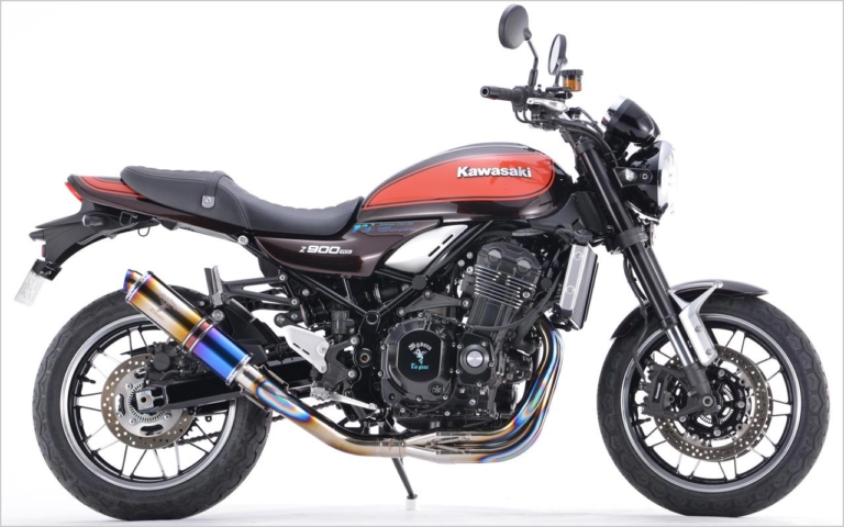 UPタイプ チタンドラッグブルー|厳選!カワサキ「Z900RS」マフラー情報局【前編】カスタムパーツの王道を総チェック!!