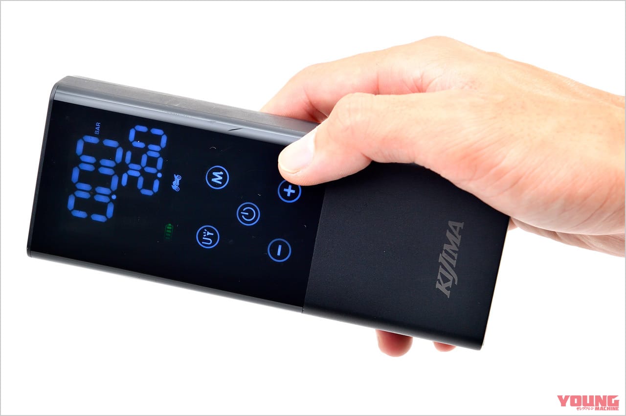 キジマ スマートエアポンプJP01|電動エアポンプ「スマートエアポンプJP01」試用インプレッション【直感的に操作可。測定値は正確だ】