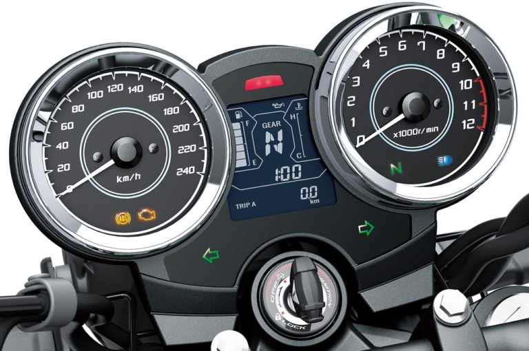 カワサキZ650RS|メーターパネル|各機能パーツも’70年代Zスタイル再現! 新型カワサキZ650RSディテール解説〈主要装備&アクセサリー編〉