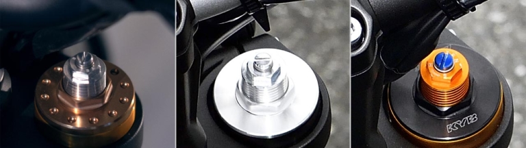 ヤマハXSR900|フロントサスペンション|専用装備で戦闘力増! 新型ヤマハXSR900ディテール詳報〈エンジン&車体編〉